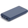 Belkin Power Bank 20000mAh 15W Dual USB-A USB-C blue, внешний аккумулятор