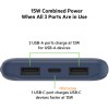 Belkin Power Bank 20000mAh 15W Dual USB-A USB-C blue, внешний аккумулятор