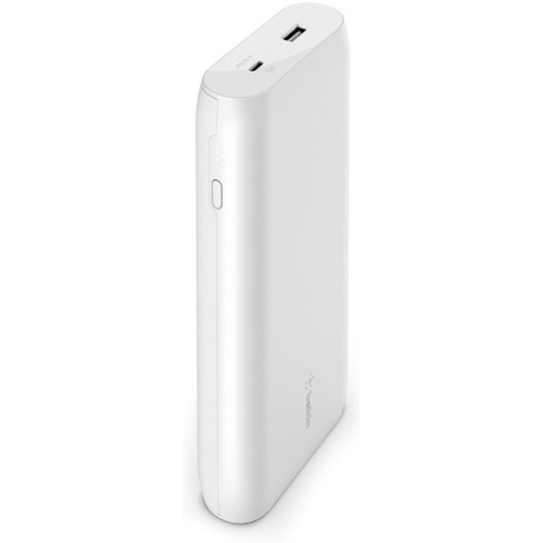 Belkin 20000mAh 30W PD USB-A USB-C white, внешний аккумулятор