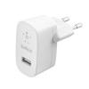 Belkin Home Charger 12W USB-A 2.4A white, зарядное устройство