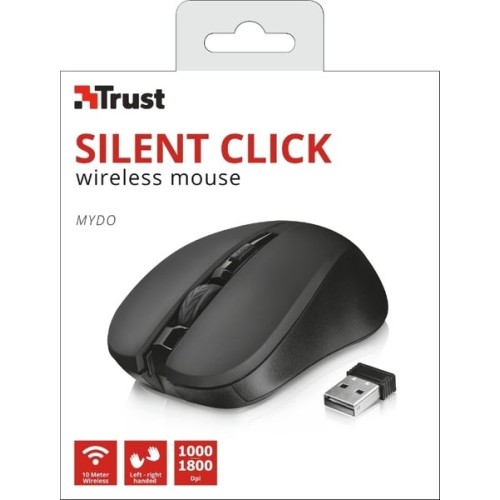 Trust MYDO SILENT WL black, беспроводная мышь