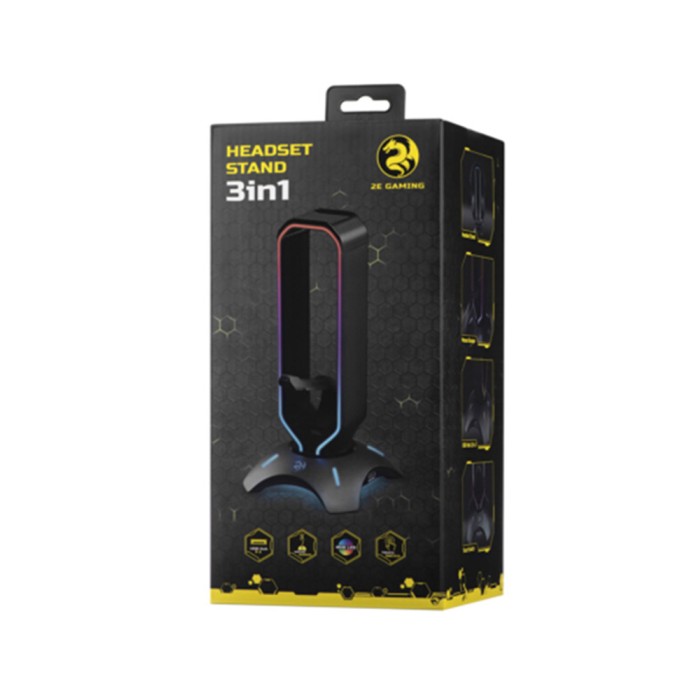 2E GAMING GST310 RGB USB Black, подставка для гарнитуры