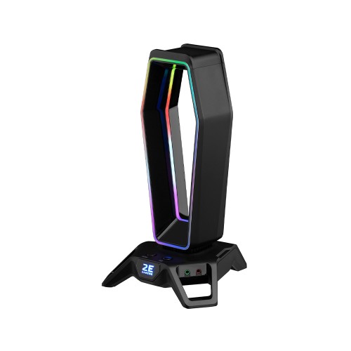 2E GAMING GST330 RGB USB Black 7.1, подставка для гарнитуры 