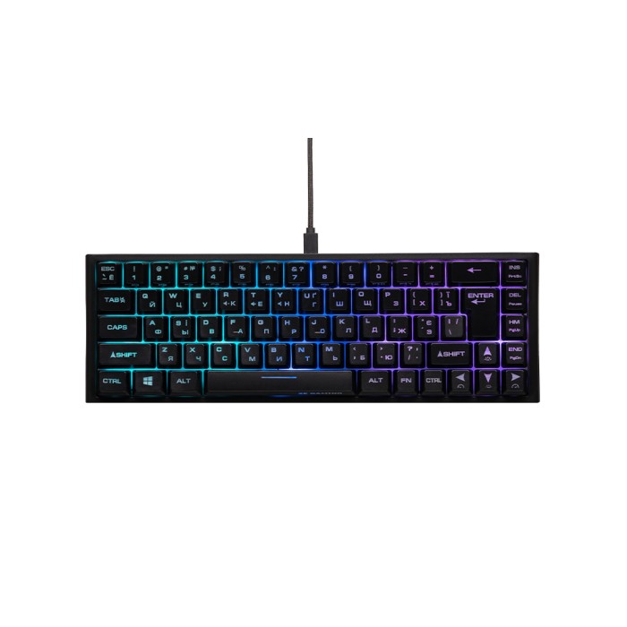 2E GAMING KG350 RGB 68key USB Black Ukr, клавиатура игровая