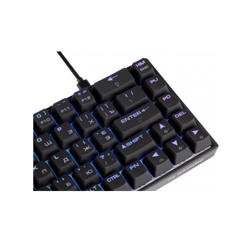 2E GAMING KG370 RGB 68key Gateron Blue Switch USB Black Ukr, клавиатура игровая 