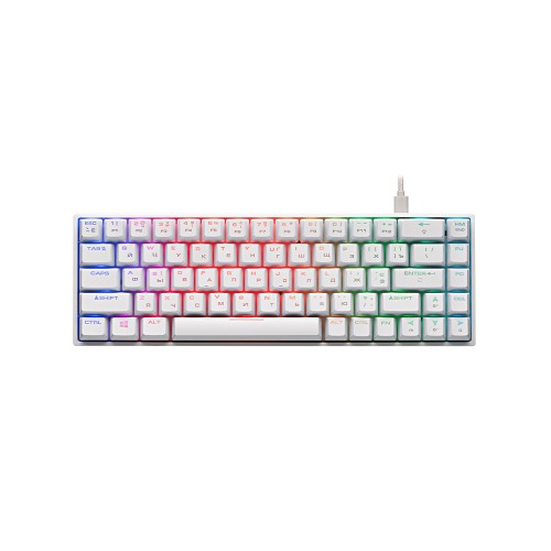 2E GAMING KG370 RGB 68key Gateron Blue Switch USB White Ukr, клавиатура игровая 