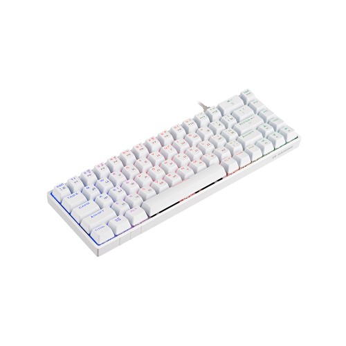 2E GAMING KG370 RGB 68key Gateron Blue Switch USB White Ukr, клавиатура игровая 