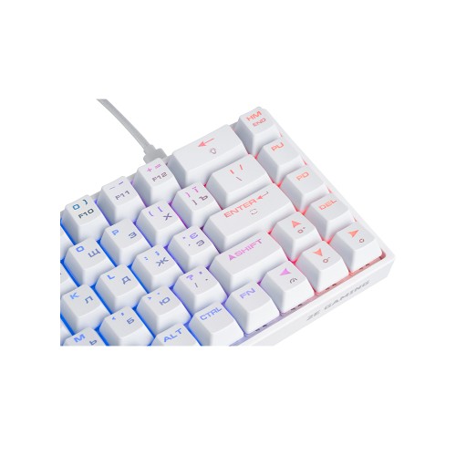 2E GAMING KG370 RGB 68key Gateron Blue Switch USB White Ukr, клавиатура игровая 