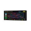 2E GAMING Keyboard KG380 RGB 68key Gateron Blue Switch BT/USB Black Ukr, клавиатура игровая