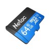 Netac MOBILE MEMORY microSD 64GB C10 UHS-I R80MB/s + SD, карта памяти