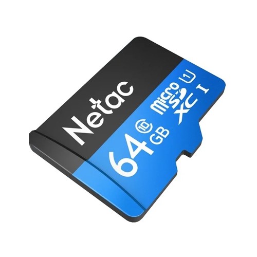 Netac MOBILE MEMORY microSD 64GB C10 UHS-I R80MB/s + SD, карта памяти