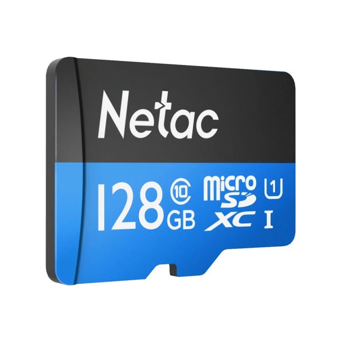 Netac MOBILE MEMORY microSD 128GB C10 UHS-I R80MB/s + SD, карта памяти