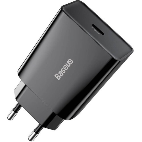 Baseus Speed Mini Quick Charger 1C 20W EU black, сетевое зарядное устройство