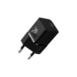 Baseus OS GaN5 Fast Charger Mini 1C 20W EU black, сетевое зарядное устройство