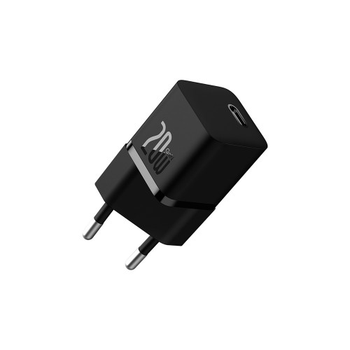 Baseus OS GaN5 Fast Charger Mini 1C 20W EU black, сетевое зарядное устройство