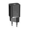 Baseus Super Si quick charger IC 30W EU black, cетевое зарядное устройство