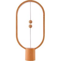 Allocacoc Heng Balance Ellipse LED Wood, настольная лампа