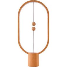 Allocacoc Heng Balance Ellipse LED Wood, настольная лампа
