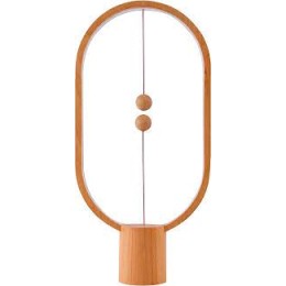 Allocacoc Heng Balance Ellipse LED Wood, настольная лампа