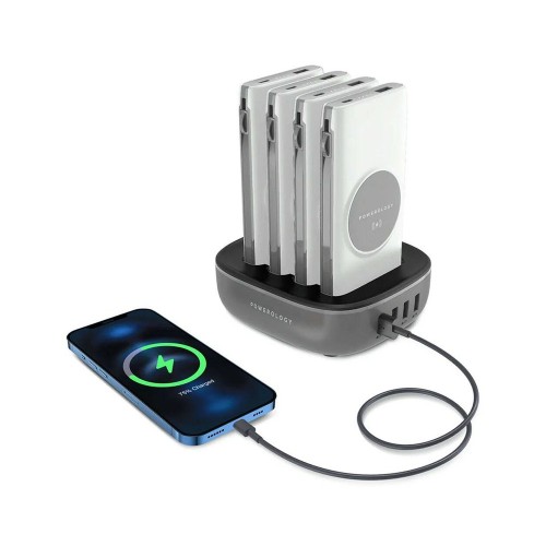 Powerology Powerbank station 4 in 1 (10000 mAh), док-станция с 4-мя внешними аккумуляторами