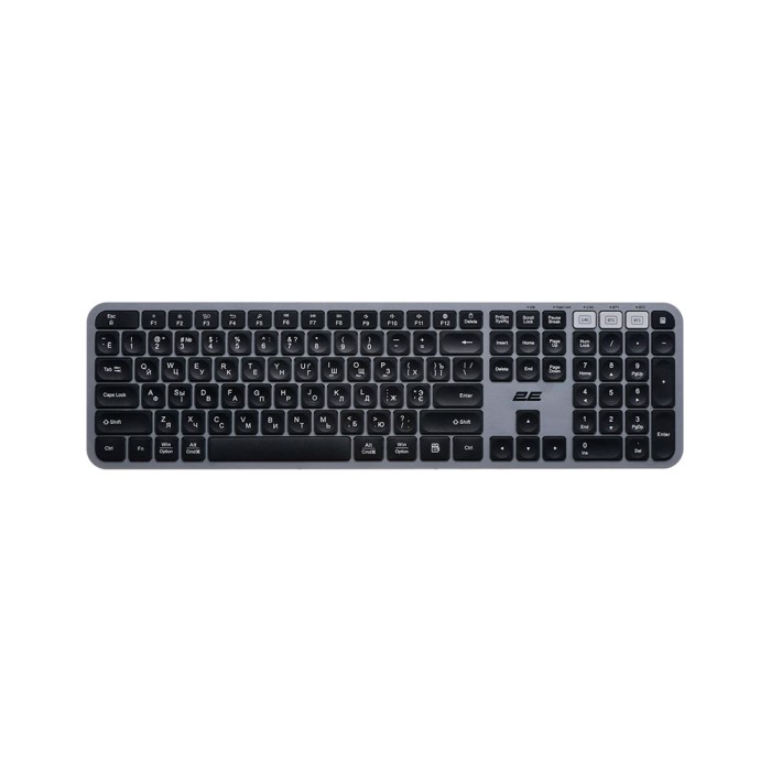 2E KS240 WL BT Gray RU, клавиатура