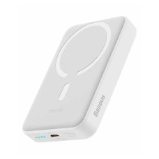 Baseus Magnetic Mini Air 6000 mAh C+Qi White, внешний аккумулятор