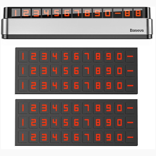Baseus Moonlight Box Series Temporary Parking Number Plate (ACNUM-B0S), парковочная визитка