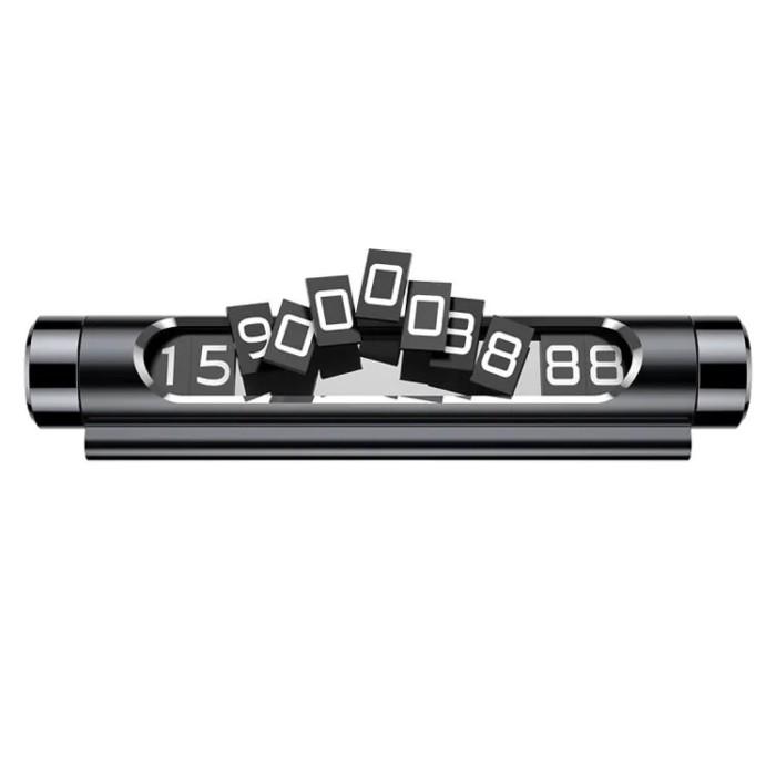 Baseus Metal Temporary Parking Number Card (ACNUM-01), парковочная визитка